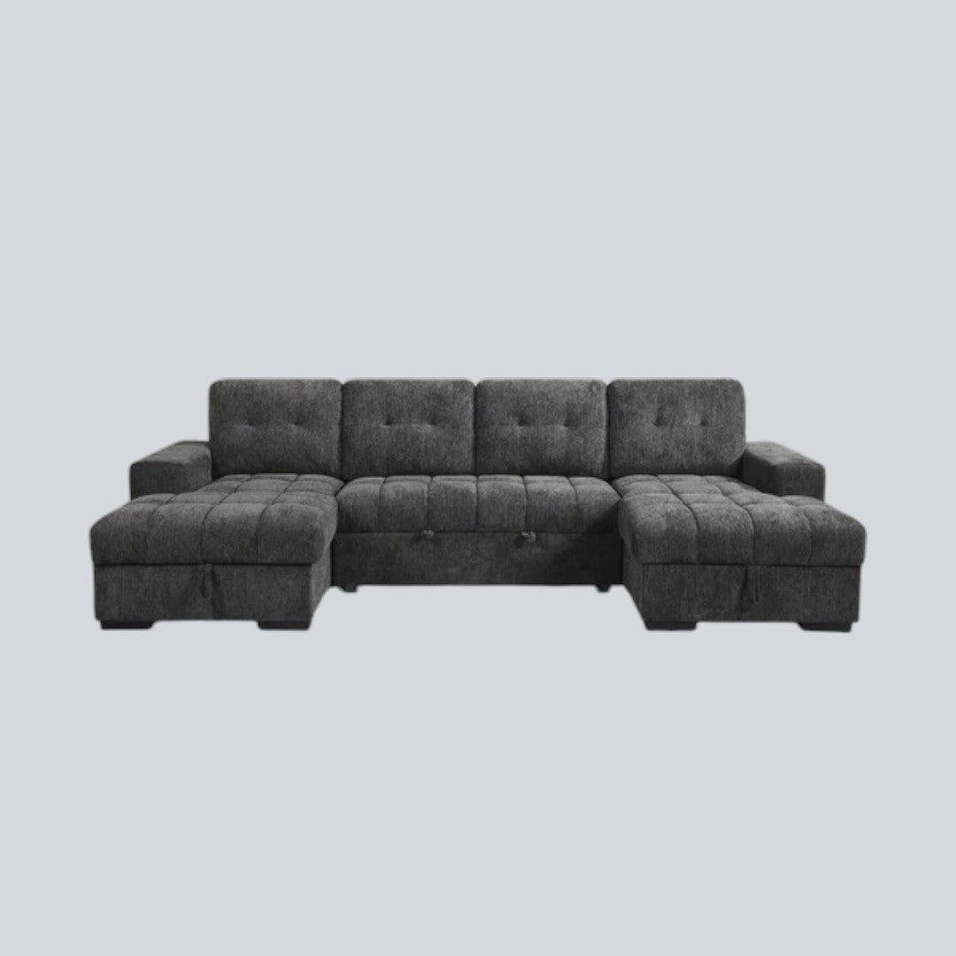 Torino Sofabed Grey U Shape Corner