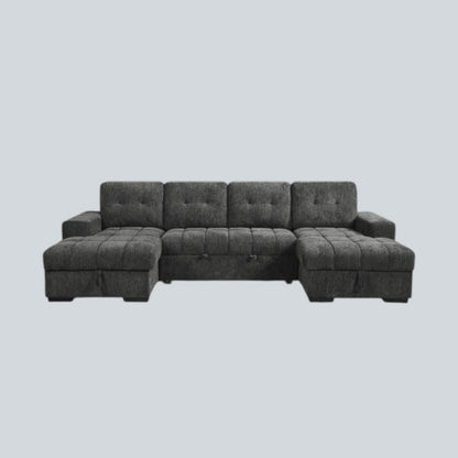 Torino Sofabed Grey U Shape Corner