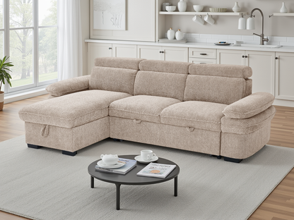 Maison Sofabed Beige Universal Corner