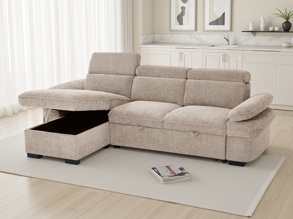Maison Sofabed Beige Universal Corner