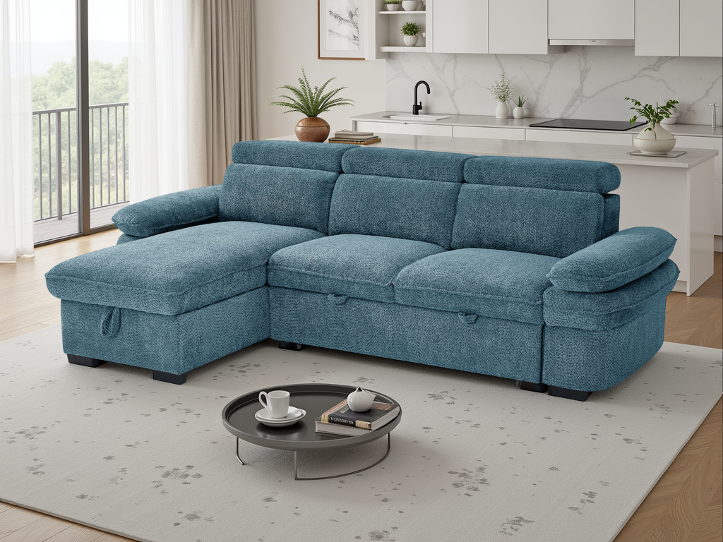 Maison Sofabed Blue Universal Corner