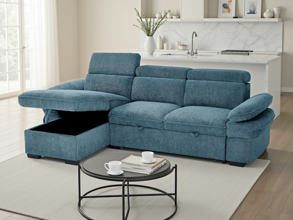 Maison Sofabed Blue Universal Corner