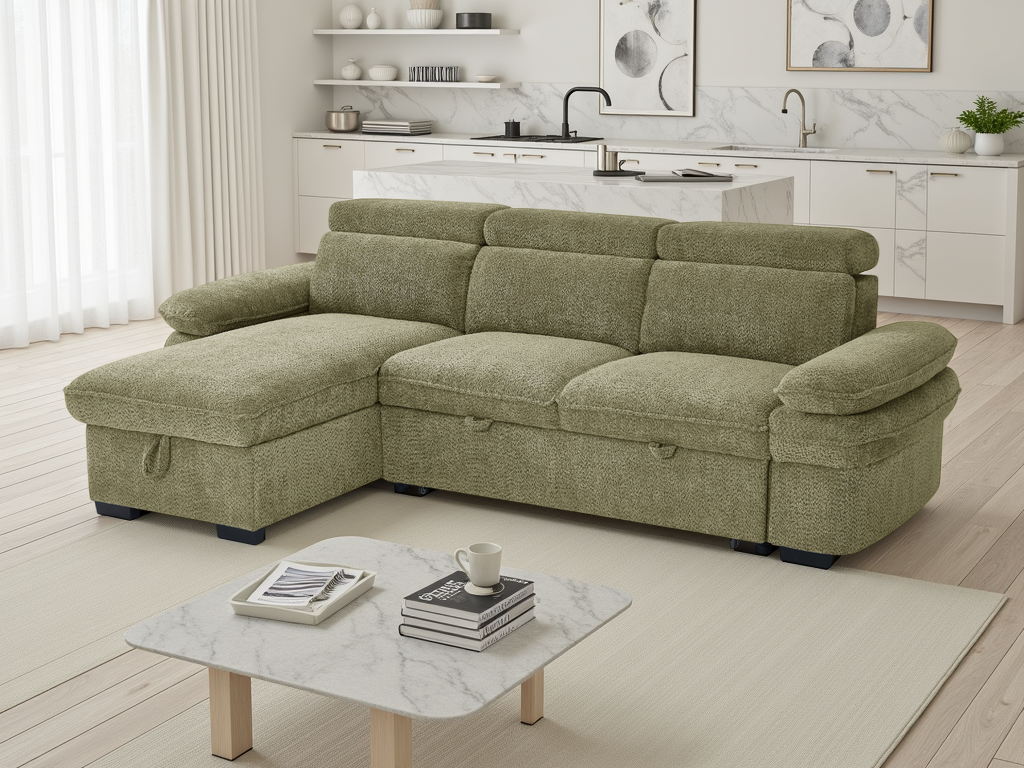 Maison Sofabed Green Universal Corner
