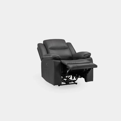 Harley Electric Recliner Sofa Black Armchair