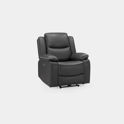 Harley Electric Recliner Sofa Black Armchair