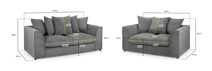 HARLEY 3+2 Seater Sofa Set