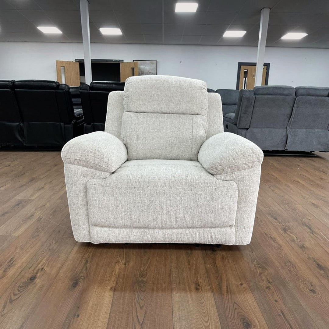 Oakley Beige Electric Armchair Recliner Sofa