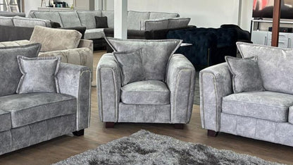 Regent Sofa Grey Armchair