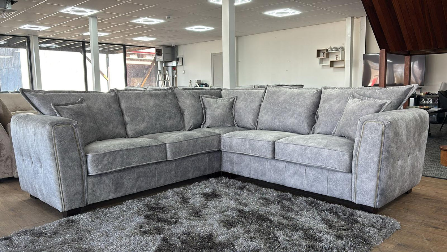 Regent Sofa Grey Large Corner