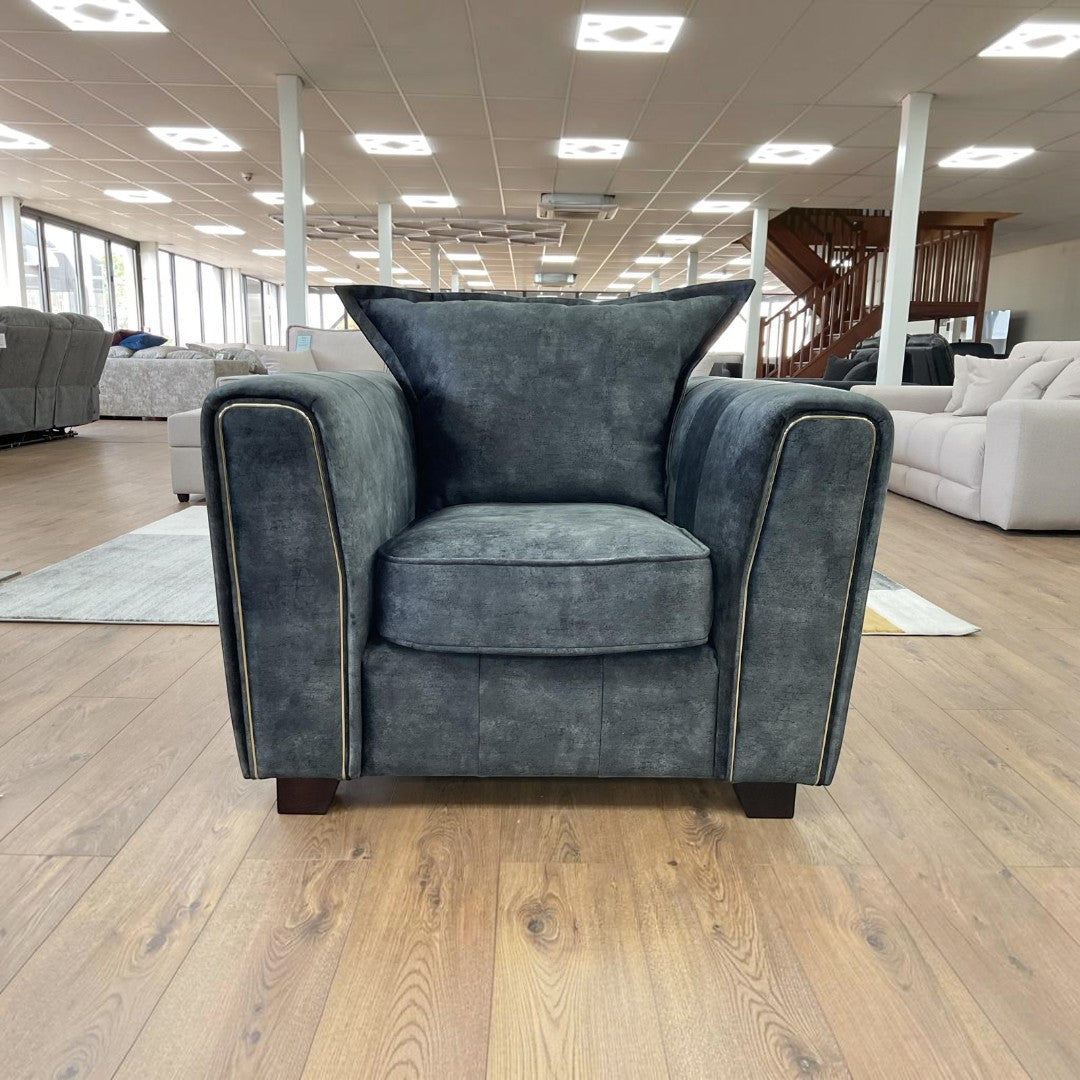 Regent Sofa Black Armchair
