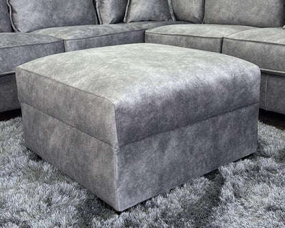 Regent Sofa Grey Footstool