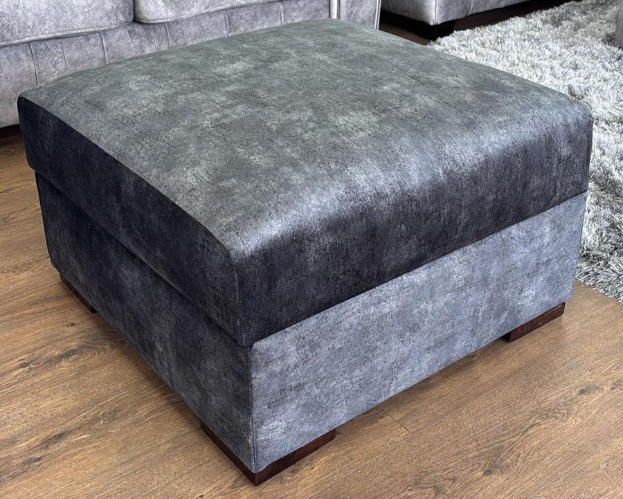 Regent Sofa Black Footstool