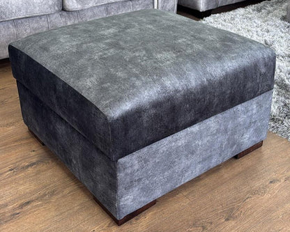 Regent Sofa Black Footstool