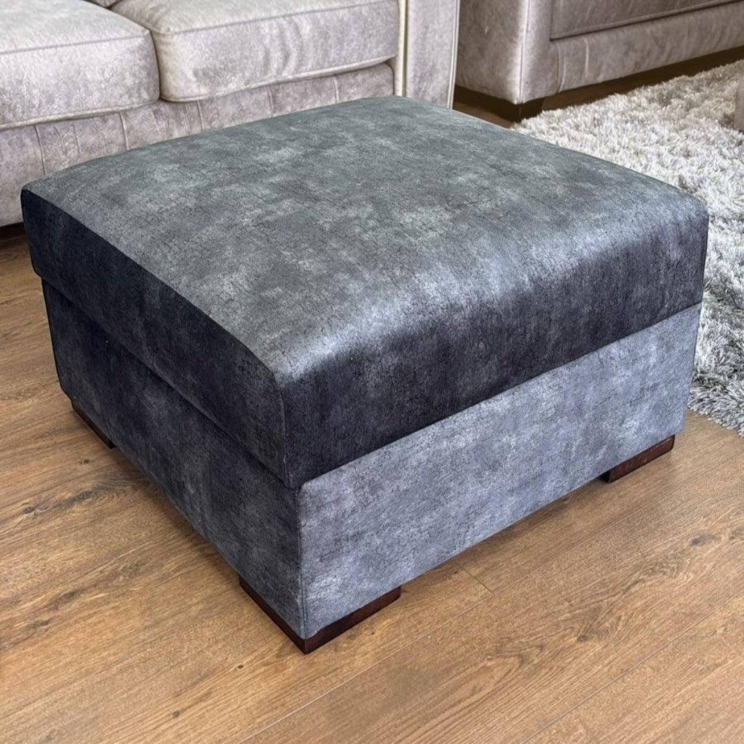 Regent Sofa Black Footstool