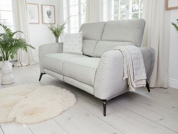 Vantor Beige Fabric Electric Recliner 3+2 Sofa Set