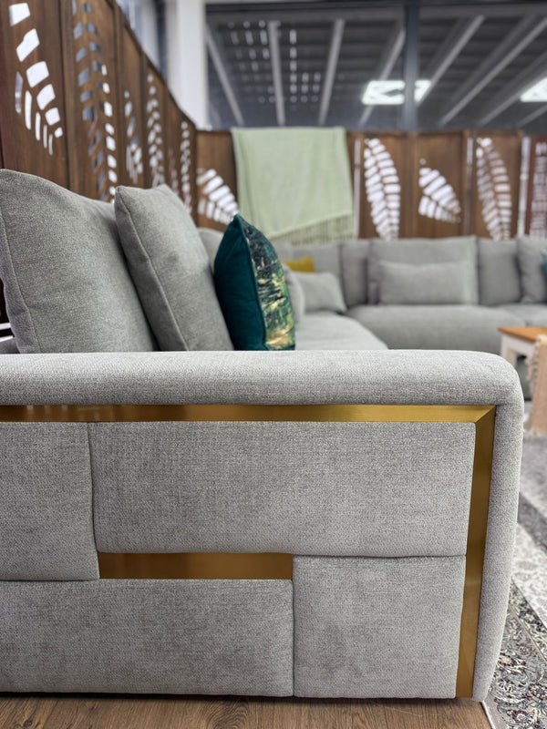 Sofia Grey Large Corner Sofa