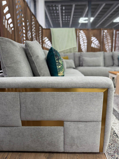 Sofia Grey Large Corner Sofa
