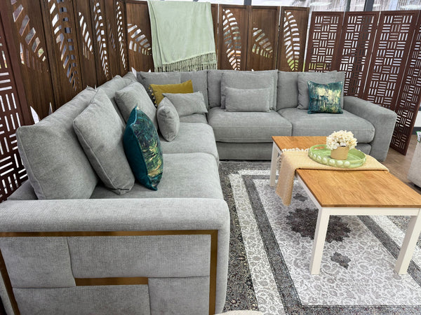Sofia Grey Large Corner Sofa