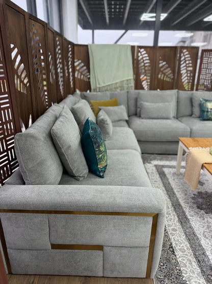 Sofia Grey Large Corner Sofa