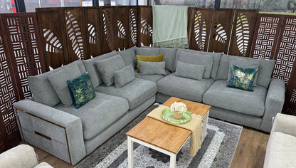 Sofia Grey Large Corner Sofa
