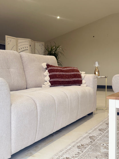 Oslo Beige Fabric 3+2 Sofa Set