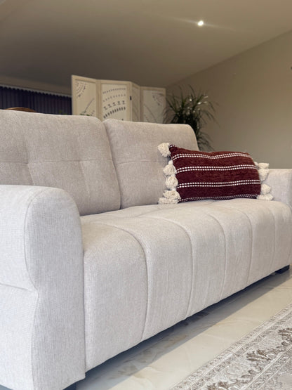 Oslo Beige Fabric 3+2 Sofa Set