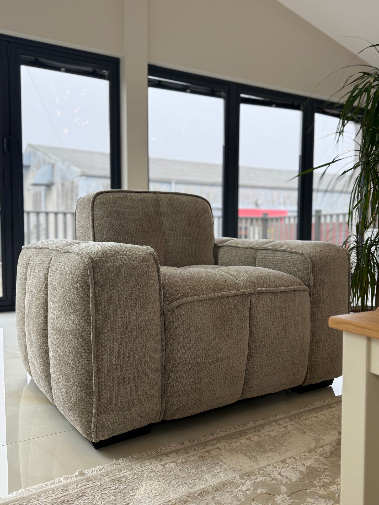 Bellmore Sofa Beige Armchair