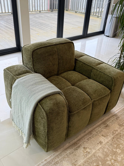 Bellmore Sofa Olive Armchair
