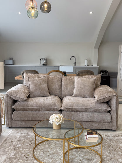 Astoria Sofa Beige 3 Seater