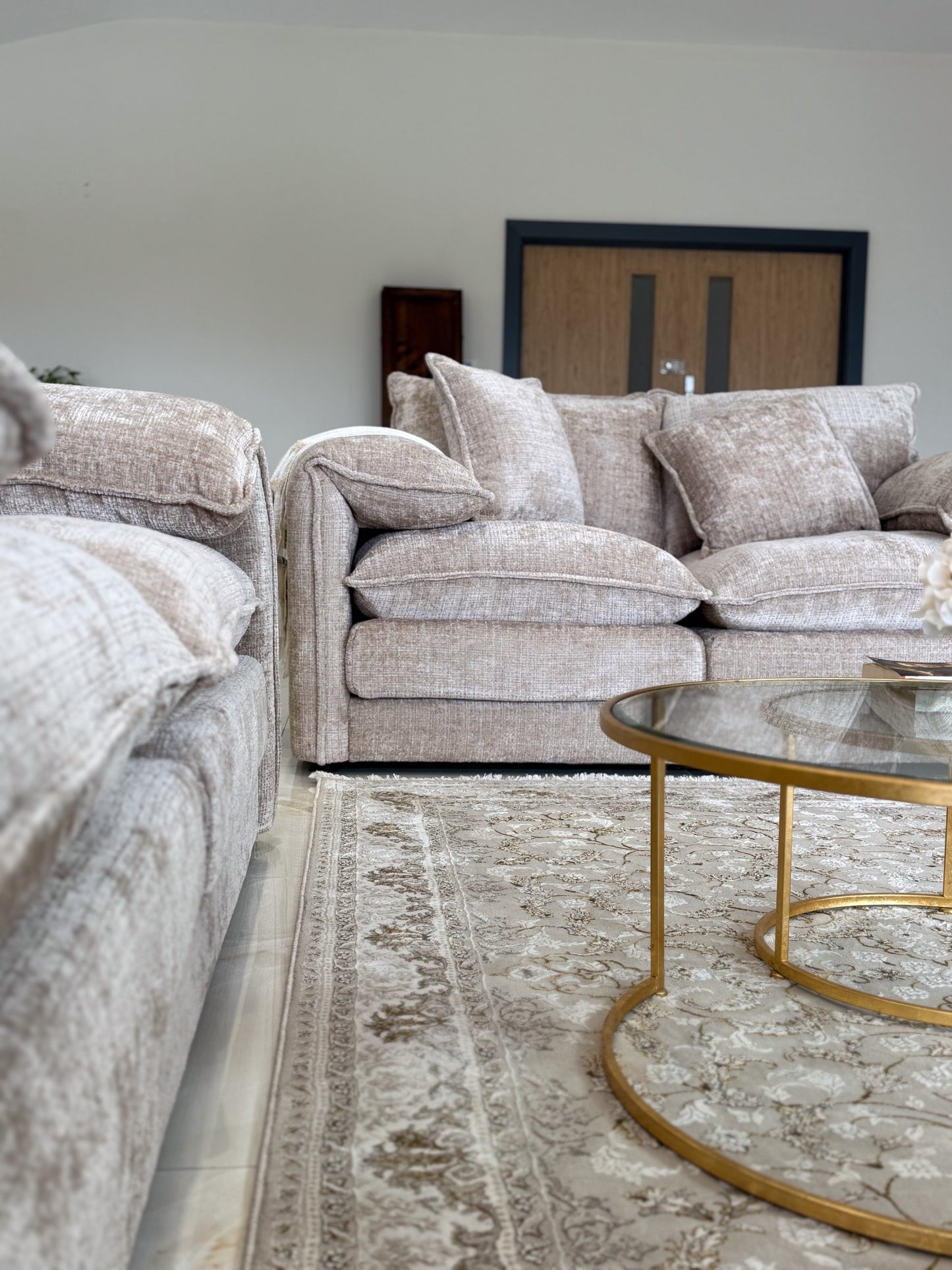 Astoria Sofa Beige 3 Seater