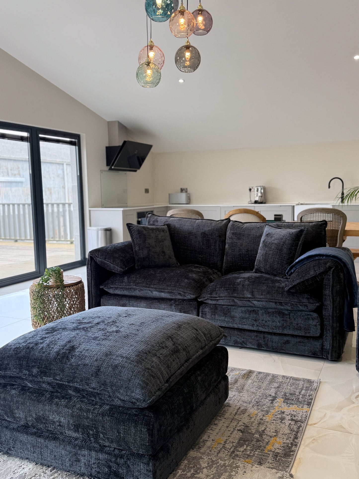Astoria Sofa Black 3 Seater