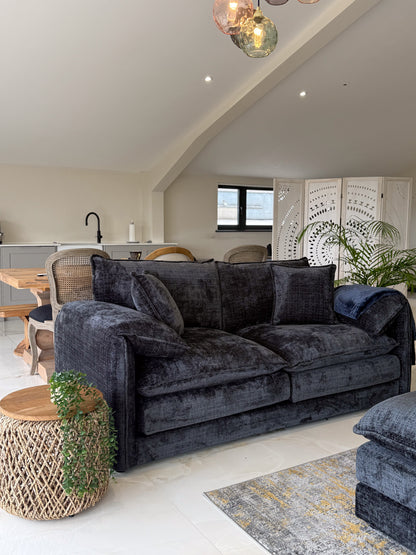 Astoria Sofa Black 3 Seater
