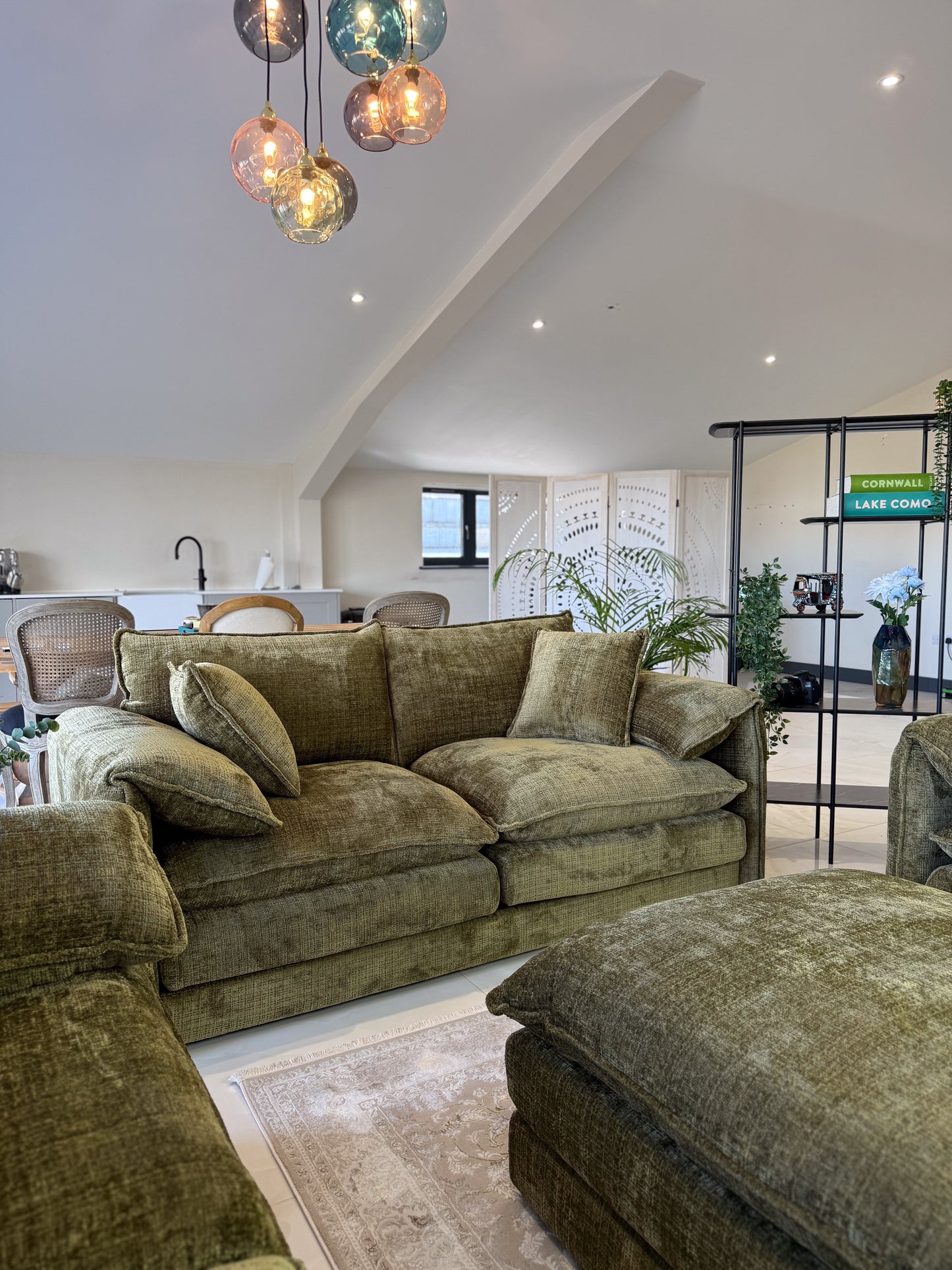 Astoria Sofa Green 3 Seater