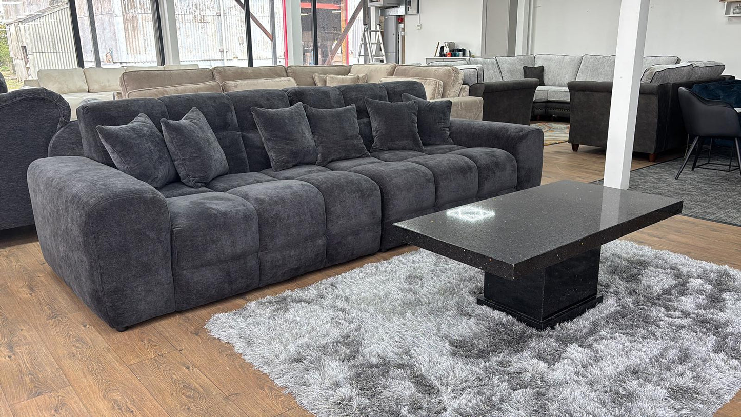 Camden 4 Seater Sofa - Black