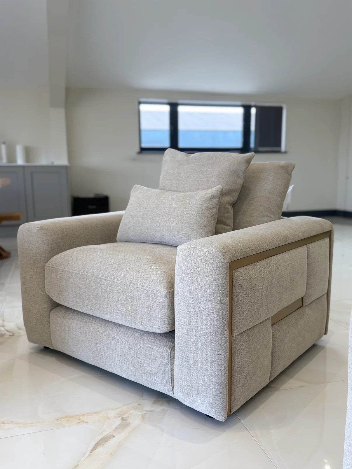 Sofia Beige 3+2 Sofa Set