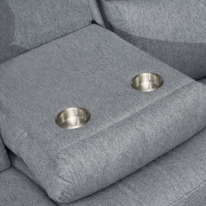 Homara Recliner Sofa Grey 3+2 Set