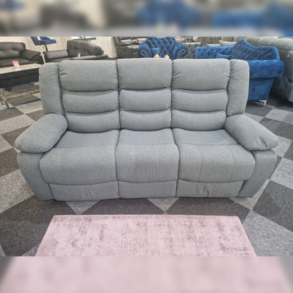 Roma Fabric Recliner Sofa 3+2 Seater Grey