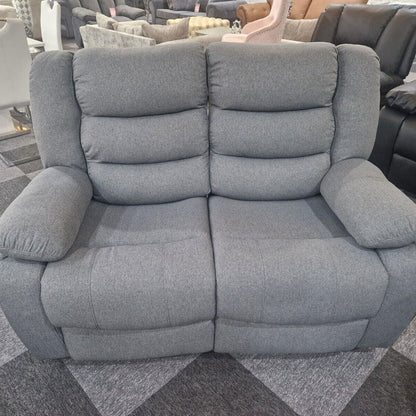 Roma Fabric Recliner Sofa 3+2 Seater Grey