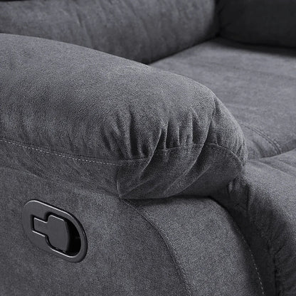 Roma Fabric Recliner Sofa Arm Chair Grey
