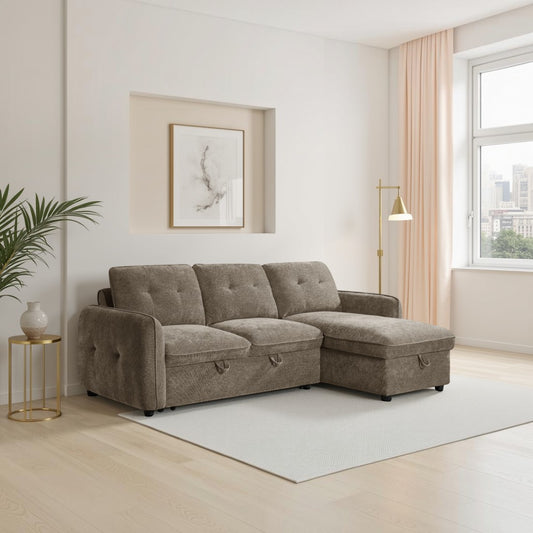 Grayson Sofabed Brown Universal Corner