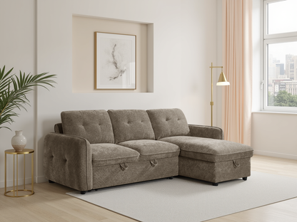 Grayson Sofabed Brown Universal Corner
