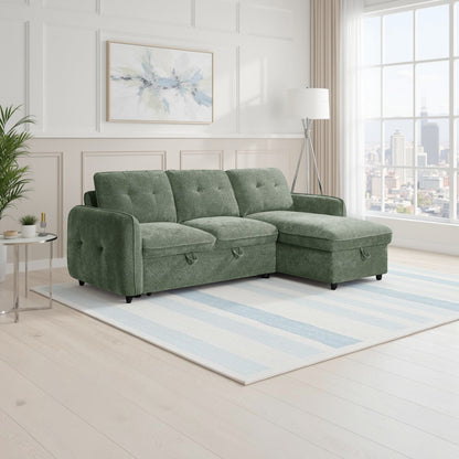 Grayson Sofabed Green Universal Corner