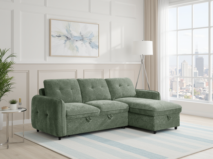 Grayson Sofabed Green Universal Corner