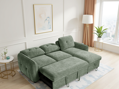 Grayson Sofabed Green Universal Corner