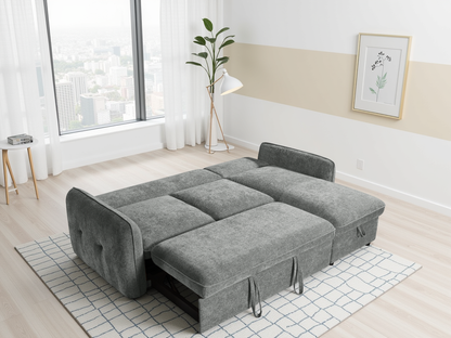 Grayson Sofabed Grey Universal Corner