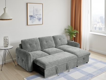 Grayson Sofabed Grey Universal Corner