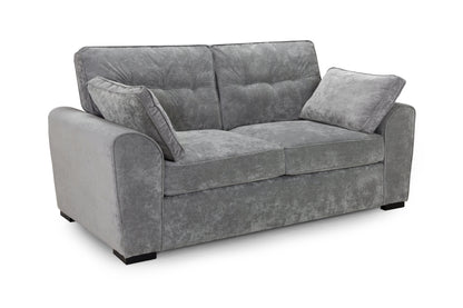 Poppy Grey Fabric 3 Seater Sofa