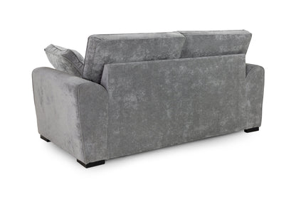 Poppy Grey Fabric 3 Seater Sofa