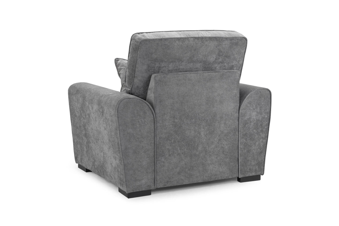 Poppy Grey Fabric Armchair Sofa