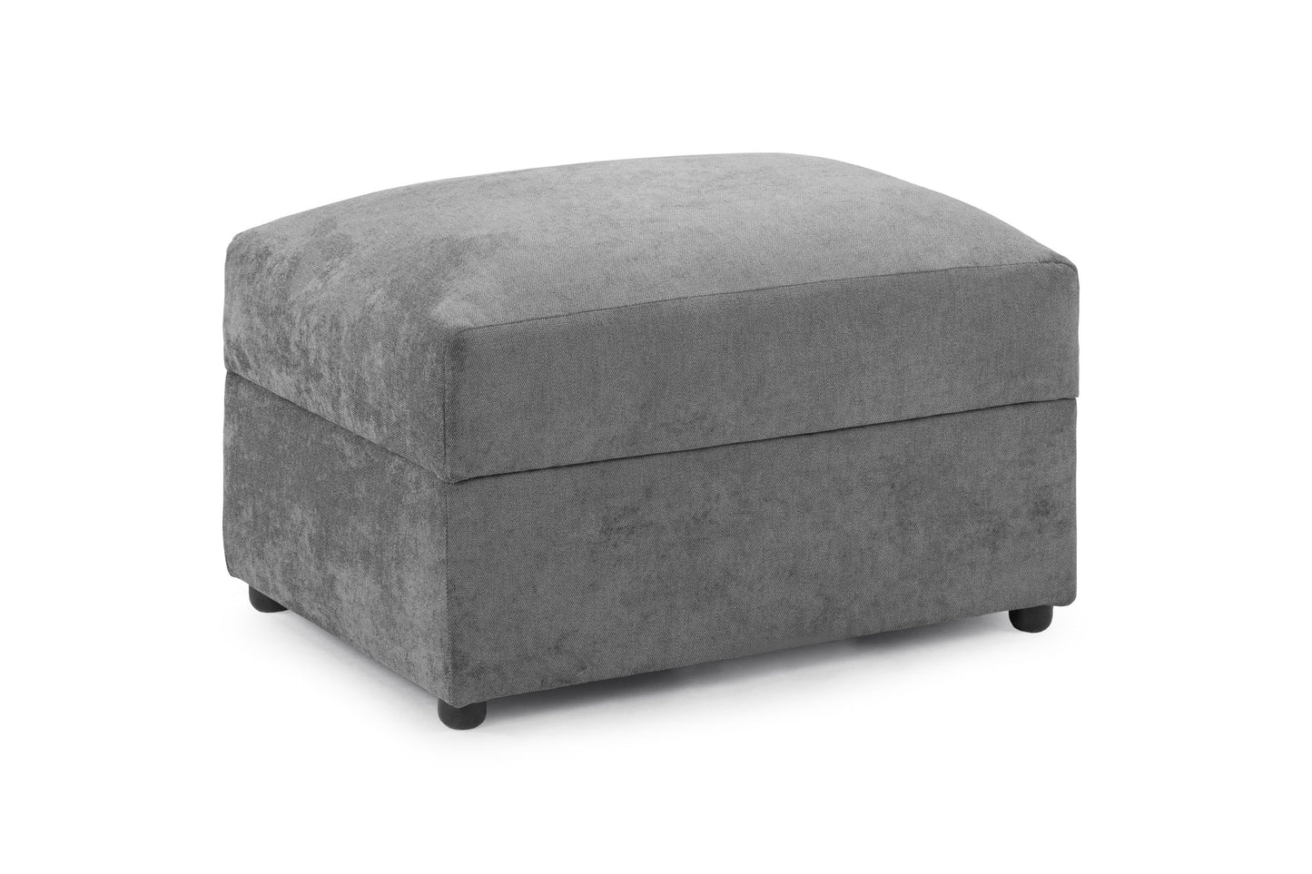 Poppy Grey Fabric Footstool